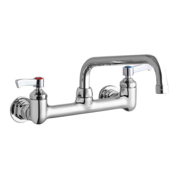 Elkay Wall Mnt 8In, Tube 8In Spt, Lvr Hndl, 2In, 1/2In Hw Chrome LK940TS08L2H - main